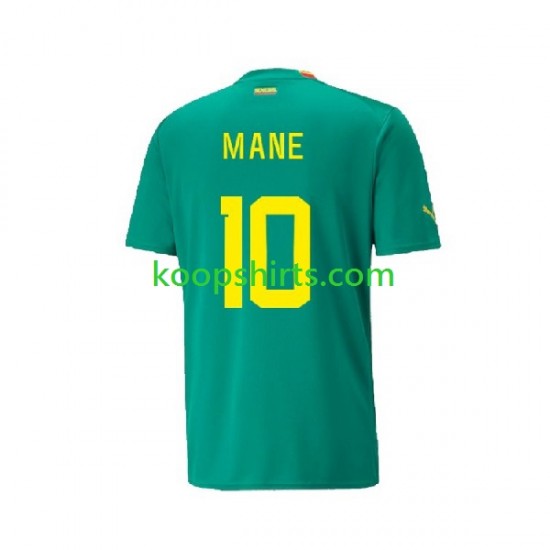 WK 2022 Senegal Uit Tenue Heren Voetbalshirts Mane Korte Mouwen WK 2022 Senegal Uit Tenue Heren Voetbalshirts Mane Korte Mouwen