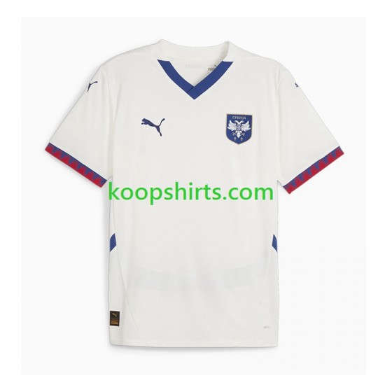 Servië Uit Tenue Heren Voetbalshirts 2024-2025 Korte Mouwen Servië Uit Tenue Heren Voetbalshirts 2024-2025 Korte Mouwen