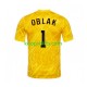 EK 2024 Slovenië Doelman Thuis Geel Tenue Heren Voetbalshirts Jan Oblak 1 Korte Mouwen EK 2024 Slovenië Doelman Thuis Geel Tenue Heren Voetbalshirts Jan Oblak 1 Korte Mouwen