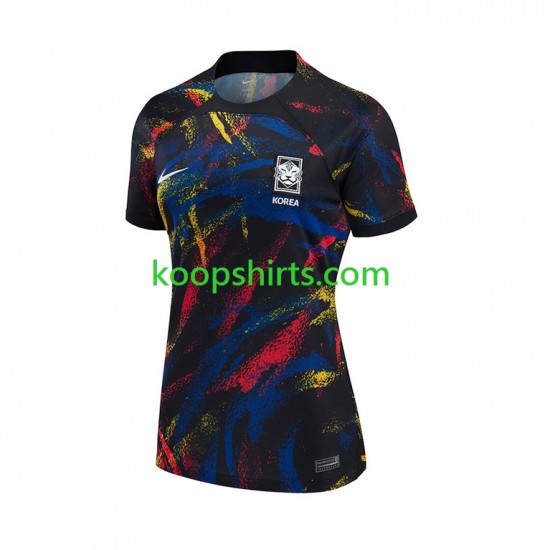 WK 2022 Zuid-Korea Uit Tenue Dames Voetbalshirts Korte Mouwen WK 2022 Zuid-Korea Uit Tenue Dames Voetbalshirts Korte Mouwen