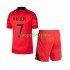 WK 2022 Zuid-Korea Thuis Tenue Kinder Voetbalshirts Son Heung-min 7 Korte Mouwen