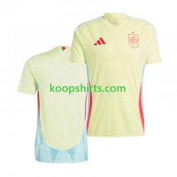 EK 2024 Spanje Uit Tenue Heren Voetbalshirts Korte Mouwen