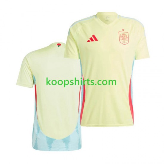 EK 2024 Spanje Uit Tenue Heren Voetbalshirts Korte Mouwen EK 2024 Spanje Uit Tenue Heren Voetbalshirts Korte Mouwen
