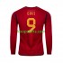 WK 2022 Spanje Thuis Tenue Heren Voetbalshirts Gavi 9 Lange Mouwen