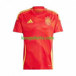EK 2024 Spanje Thuis Tenue Heren Voetbalshirts Korte Mouwen