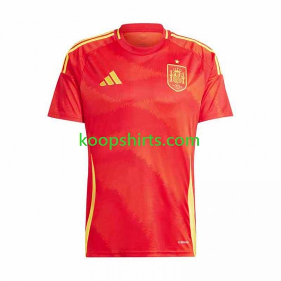 EK 2024 Spanje Thuis Tenue Heren Voetbalshirts Korte Mouwen EK 2024 Spanje Thuis Tenue Heren Voetbalshirts Korte Mouwen