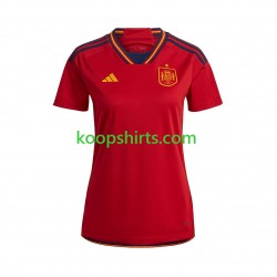 WK 2022 Spanje Thuis Tenue Dames Voetbalshirts Korte Mouwen