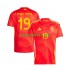 EK 2024 Spanje Thuis Tenue Heren Voetbalshirts Lamine Yamal 19 Korte Mouwen