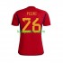 WK 2022 Spanje Thuis Tenue Heren Voetbalshirts PEDRI 26 Korte Mouwen