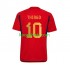 WK 2022 Spanje Thuis Tenue Heren Voetbalshirts Thiago 10 Korte Mouwen