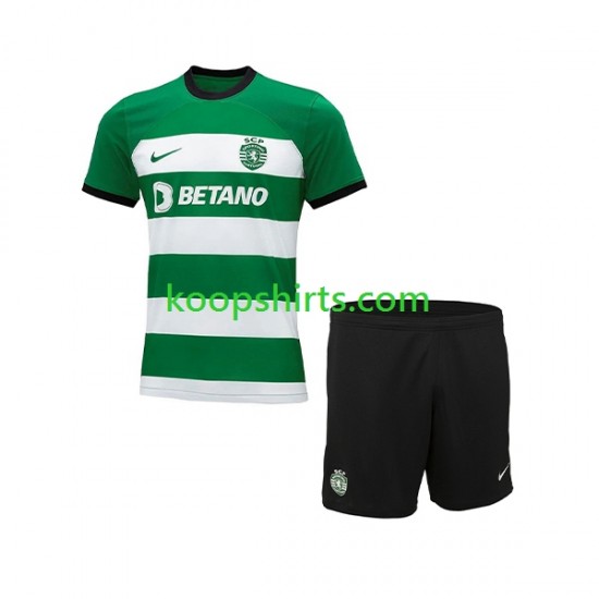 Sporting CP Thuis Tenue Kinder Voetbalshirts 2023-2024 Korte Mouwen Sporting CP Thuis Tenue Kinder Voetbalshirts 2023-2024 Korte Mouwen