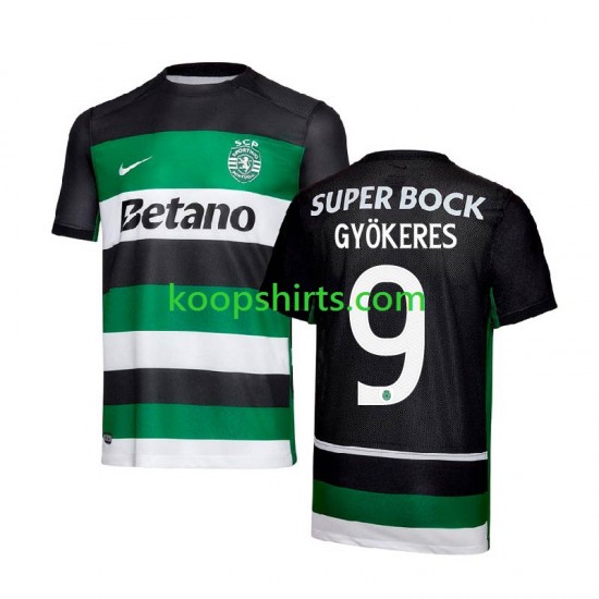 Sporting CP Thuis Tenue Heren Voetbalshirts Gyokeres 9 2024-2025 Korte Mouwen Sporting CP Thuis Tenue Heren Voetbalshirts Gyokeres 9 2024-2025 Korte Mouwen