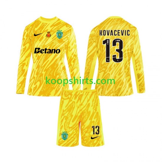 Sporting CP Doelman Derde Tenue Kinder Voetbalshirts Kovacevic 13 2024-2025 Lange Mouwen Sporting CP Doelman Derde Tenue Kinder Voetbalshirts Kovacevic 13 2024-2025 Lange Mouwen