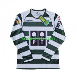 Sporting CP Retro Thuis Tenue Heren Voetbalshirts 2001 2003 Lange Mouwen