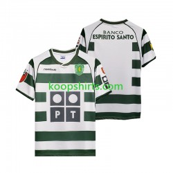 Sporting CP Retro Thuis Tenue Heren Voetbalshirts 2001 2003 Korte Mouwen