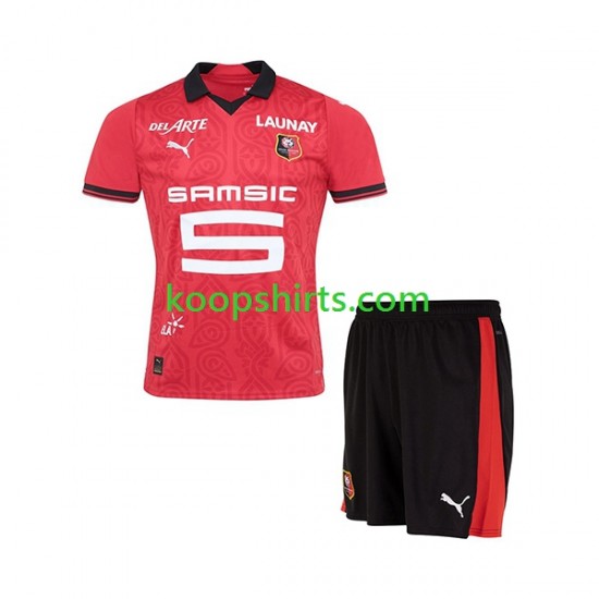 Stade Rennais Thuis Tenue Kinder Voetbalshirts 2023-2024 Korte Mouwen Stade Rennais Thuis Tenue Kinder Voetbalshirts 2023-2024 Korte Mouwen
