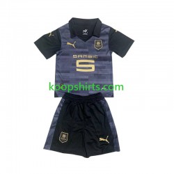 Stade Rennais Derde Zwart Tenue Kinder Voetbalshirts 2023-2024 Korte Mouwen