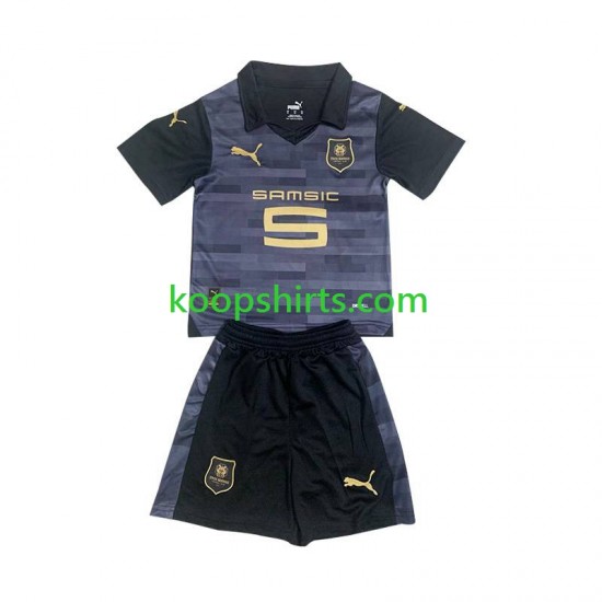 Stade Rennais Derde Zwart Tenue Kinder Voetbalshirts 2023-2024 Korte Mouwen Stade Rennais Derde Zwart Tenue Kinder Voetbalshirts 2023-2024 Korte Mouwen