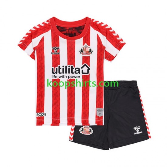 Thuis Tenue Kinder Voetbalshirts Sunderland 2024-2025 Korte Mouwen Thuis Tenue Kinder Voetbalshirts Sunderland 2024-2025 Korte Mouwen