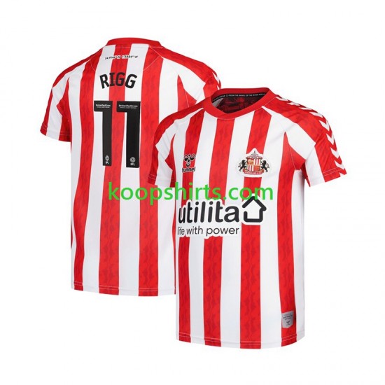 Thuis Tenue Heren Voetbalshirts Sunderland Chris Rigg 11 2024-2025 Korte Mouwen Thuis Tenue Heren Voetbalshirts Sunderland Chris Rigg 11 2024-2025 Korte Mouwen