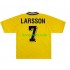 Zweden Retro Thuis Tenue Heren Voetbalshirts Henrik Larsson 7 1994 Korte Mouwen