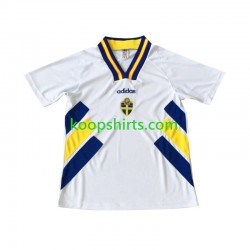 Zweden Retro Uit Tenue Heren Voetbalshirts 1994 Korte Mouwen