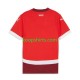 EK 2024 Zwitserland Thuis Rood Tenue Heren Voetbalshirts Korte Mouwen