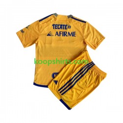 Tigres UANL Thuis Tenue Kinder Voetbalshirts 2023-2024 Korte Mouwen