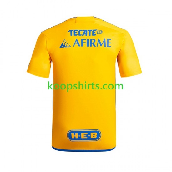 Tigres UANL Thuis Tenue Heren Voetbalshirts 2023-2024 Korte Mouwen