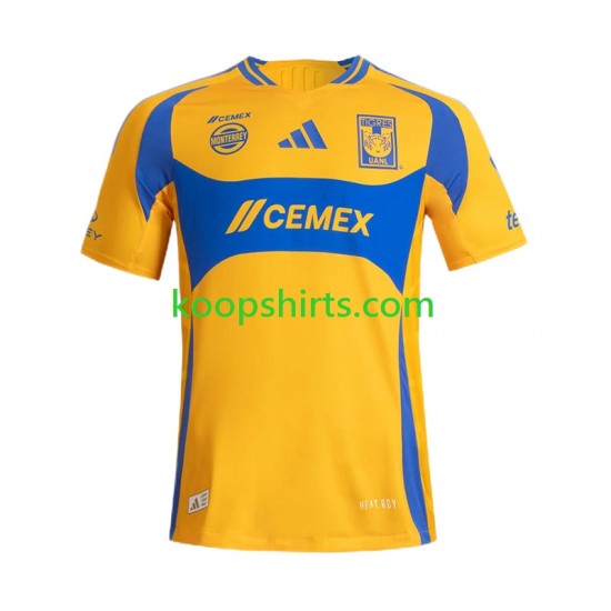 Tigres UANL Thuis Tenue Heren Voetbalshirts 2024-2025 Korte Mouwen Tigres UANL Thuis Tenue Heren Voetbalshirts 2024-2025 Korte Mouwen