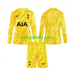 Tottenham Hotspur Doelman Thuis Tenue Kinder Voetbalshirts 2024-2025 Lange Mouwen