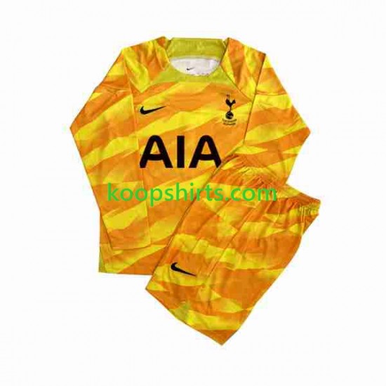 Tottenham Hotspur Doelman Uit Oranje Tenue Kinder Voetbalshirts 2023-2024 Lange Mouwen Tottenham Hotspur Doelman Uit Oranje Tenue Kinder Voetbalshirts 2023-2024 Lange Mouwen