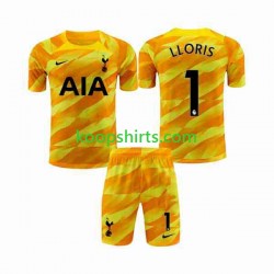 Tottenham Hotspur Doelman Uit Oranje Tenue Kinder Voetbalshirts Hugo 2023-2024 Korte Mouwen