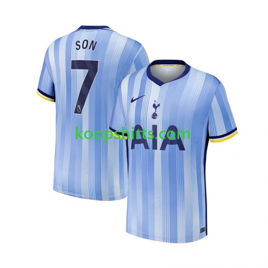 Tottenham Hotspur Uit Tenue Heren Voetbalshirts Son Heung-Min 7 2024-2025 Korte Mouwen Tottenham Hotspur Uit Tenue Heren Voetbalshirts Son Heung-Min 7 2024-2025 Korte Mouwen
