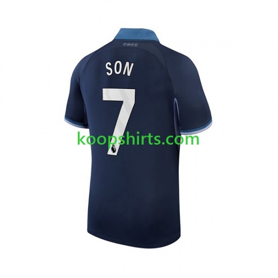 Tottenham Hotspur Uit Tenue Heren Voetbalshirts Son Heung-min 7 2023-2024 Korte Mouwen Tottenham Hotspur Uit Tenue Heren Voetbalshirts Son Heung-min 7 2023-2024 Korte Mouwen