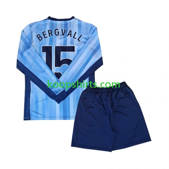 Uit Tenue Kinder Voetbalshirts Tottenham Spurs Bergvall 15 2024-2025 Lange Mouwen Uit Tenue Kinder Voetbalshirts Tottenham Spurs Bergvall 15 2024-2025 Lange Mouwen