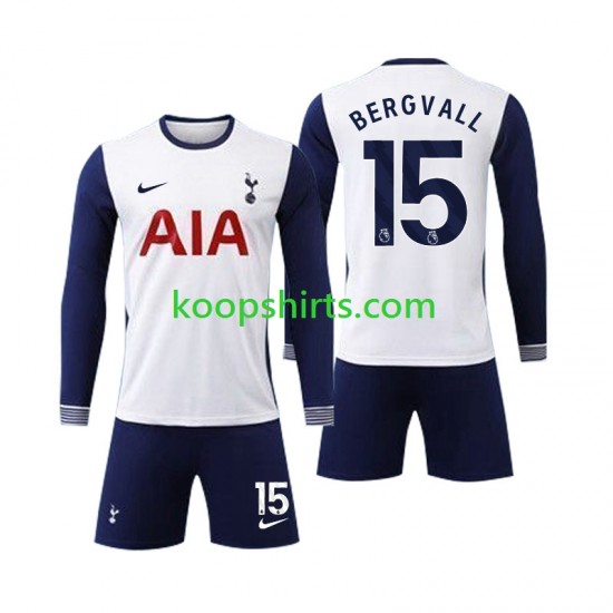 Thuis Tenue Kinder Voetbalshirts Tottenham Spurs Bergvall 15 2024-2025 Lange Mouwen Thuis Tenue Kinder Voetbalshirts Tottenham Spurs Bergvall 15 2024-2025 Lange Mouwen
