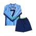 Uit Tenue Kinder Voetbalshirts Tottenham Spurs Son 7 2024-2025 Lange Mouwen