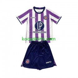 Thuis Tenue Kinder Voetbalshirts Toulouse 2023-2024 Korte Mouwen