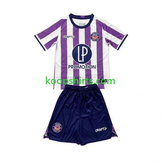 Thuis Tenue Kinder Voetbalshirts Toulouse 2023-2024 Korte Mouwen Thuis Tenue Kinder Voetbalshirts Toulouse 2023-2024 Korte Mouwen