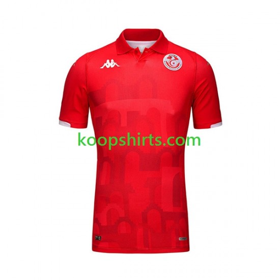 Tunesië Thuis Tenue Heren Voetbalshirts 2023-2024 Korte Mouwen Tunesië Thuis Tenue Heren Voetbalshirts 2023-2024 Korte Mouwen