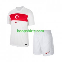EK 2024 Turkije Thuis Tenue Kinder Voetbalshirts Korte Mouwen