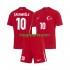EK 2024 Turkije Uit Tenue Kinder Voetbalshirts Hakan Calhanoglu 10 Korte Mouwen