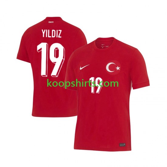 EK 2024 Turkije Uit Tenue Heren Voetbalshirts Kenan Yıldız 19 Korte Mouwen EK 2024 Turkije Uit Tenue Heren Voetbalshirts Kenan Yıldız 19 Korte Mouwen