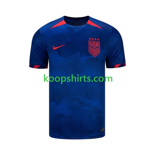 USA Uit Tenue Heren Voetbalshirts 2023 Korte Mouwen USA Uit Tenue Heren Voetbalshirts 2023 Korte Mouwen
