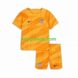 USA Doelman Uit Tenue Kinder Voetbalshirts 2023-2024 Korte Mouwen