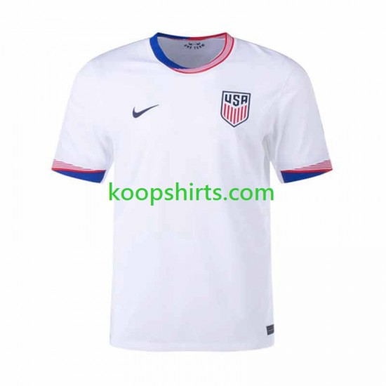 USA Thuis Tenue Heren Voetbalshirts 2024 Korte Mouwen USA Thuis Tenue Heren Voetbalshirts 2024 Korte Mouwen