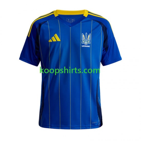 Oekraïne Uit Tenue Heren Voetbalshirts 2024 Korte Mouwen Oekraïne Uit Tenue Heren Voetbalshirts 2024 Korte Mouwen