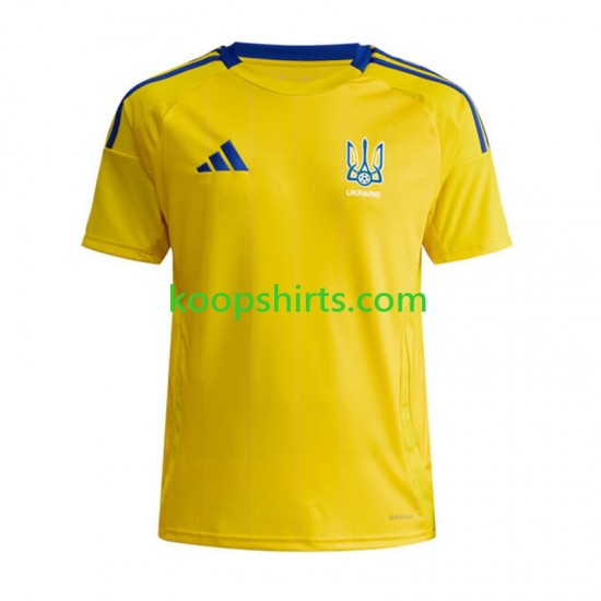 Oekraïne Thuis Tenue Heren Voetbalshirts 2024 Korte Mouwen Oekraïne Thuis Tenue Heren Voetbalshirts 2024 Korte Mouwen
