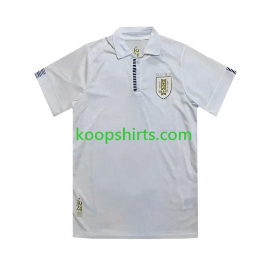 Uruguay Uit Tenue Heren Voetbalshirts 100th Anniversary 2024 Korte Mouwen Uruguay Uit Tenue Heren Voetbalshirts 100th Anniversary 2024 Korte Mouwen